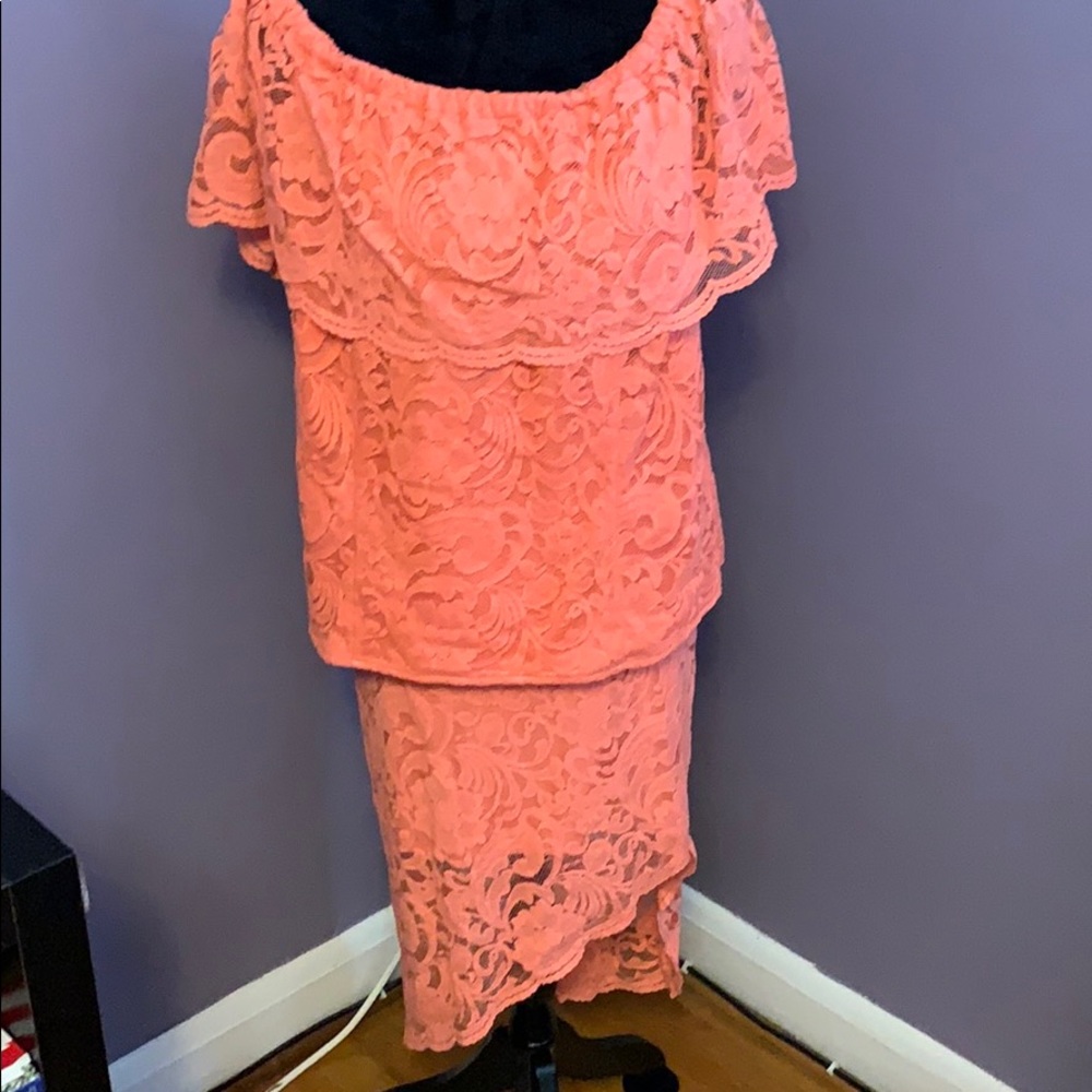 2 piece lace skirt set